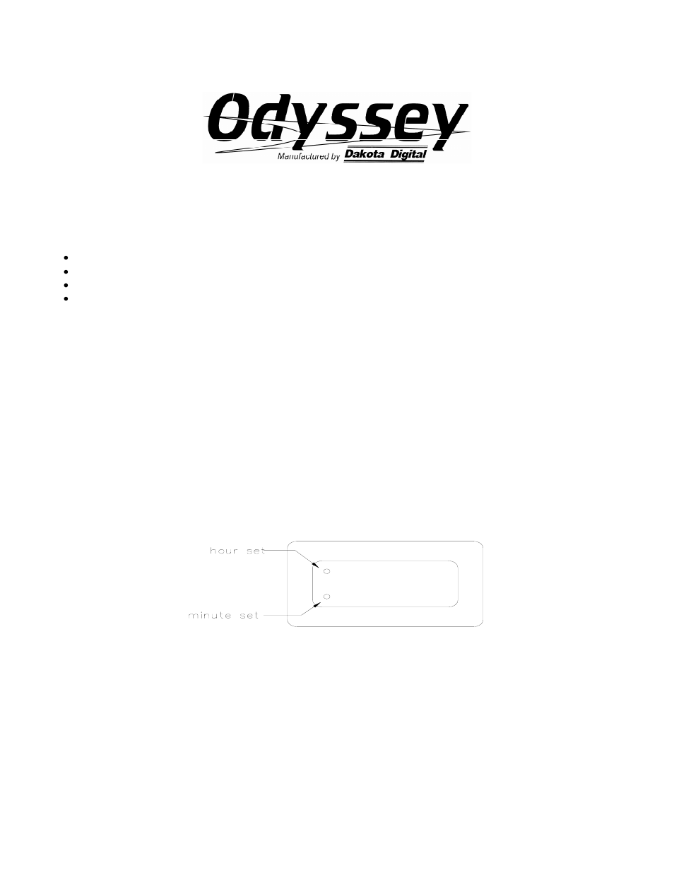 Dakota Digital CLK-1002B User Manual | 4 pages