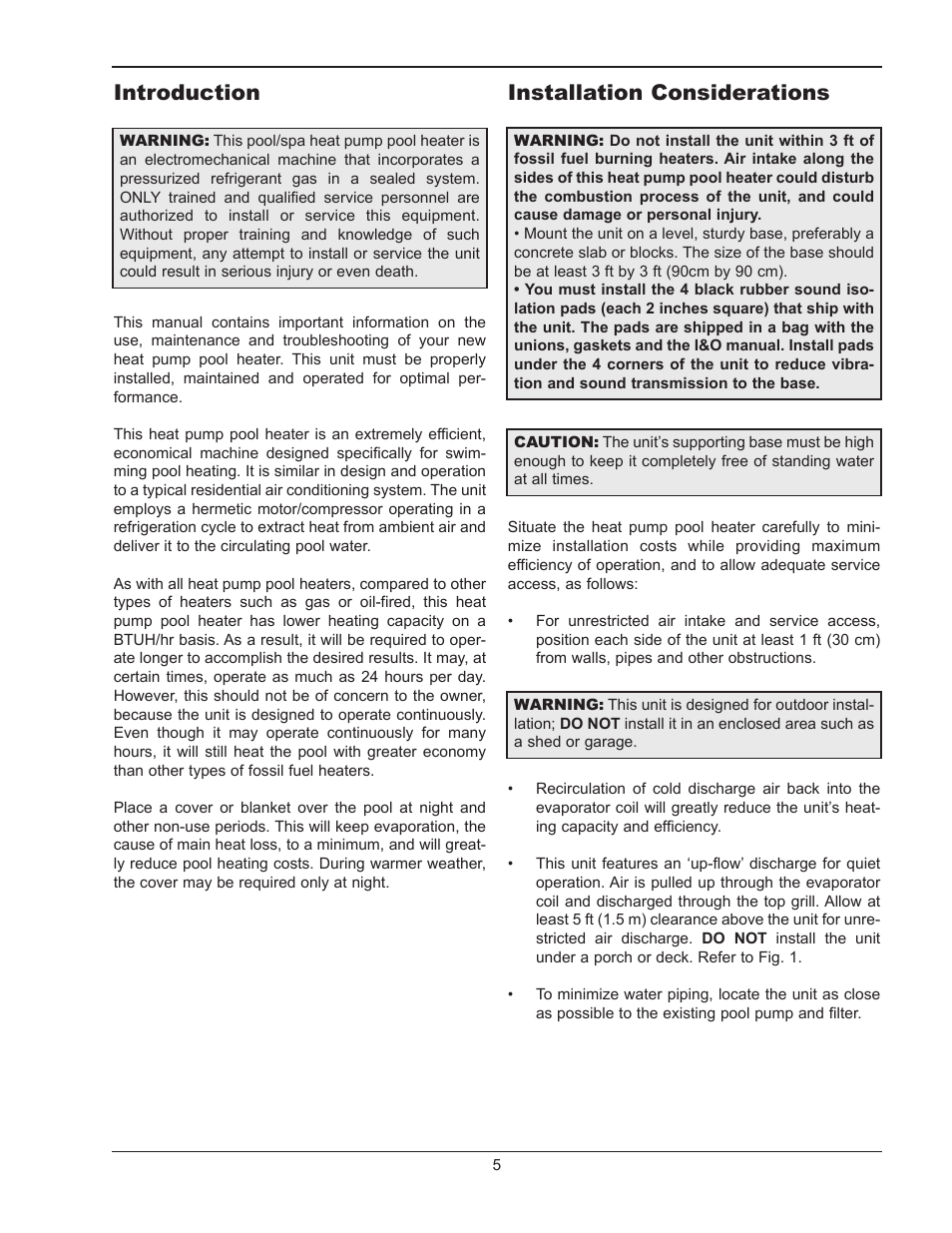 Introduction, Installation considerations | Energy Tech Laboratories 5358 User Manual | Page 5 / 20