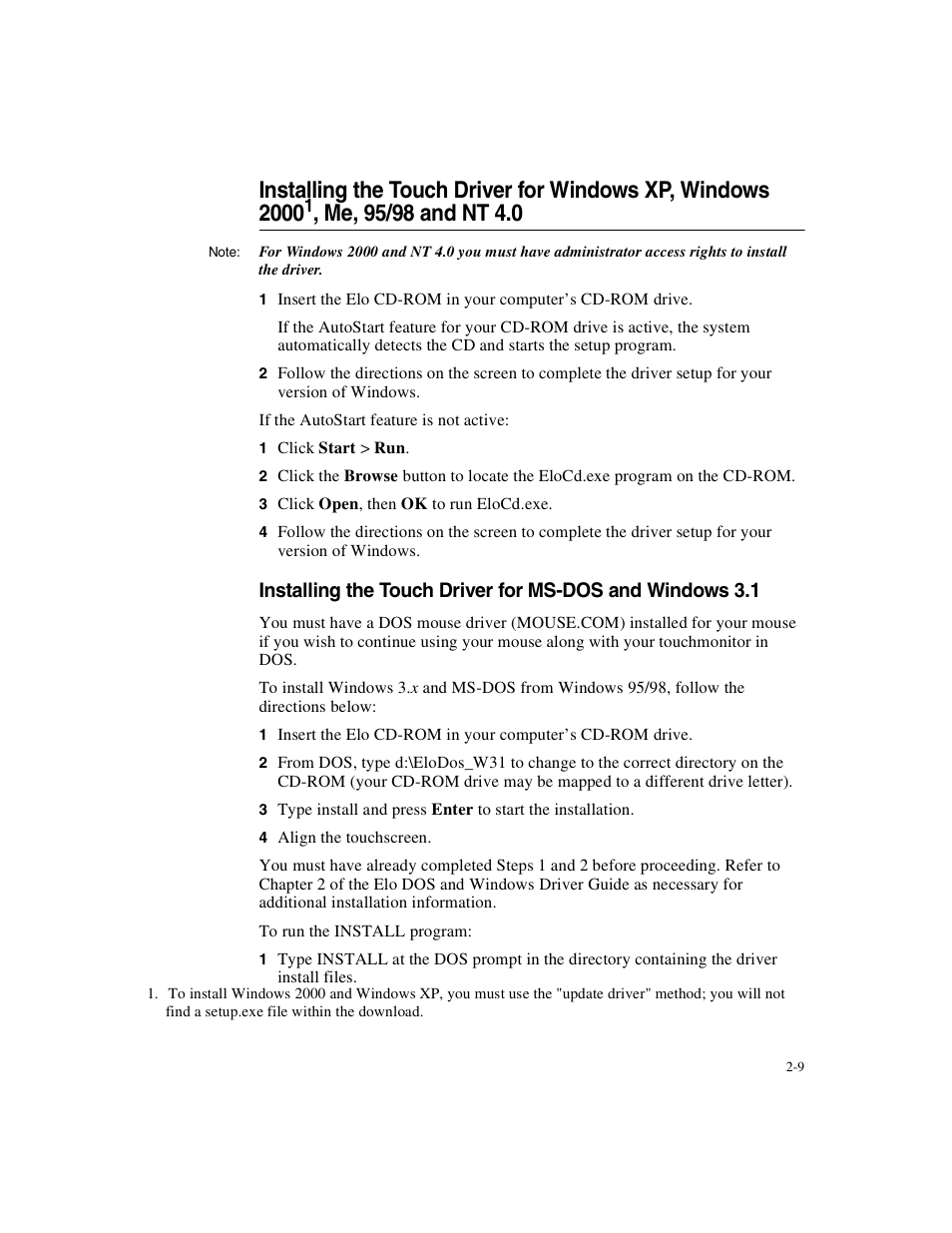 Elo TouchSystems ET1X45C-4SWE-1 User Manual | Page 13 / 39