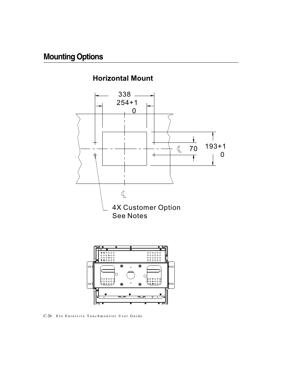 Mounting options | Elo TouchSystems 1247L User Manual | Page 31 / 44