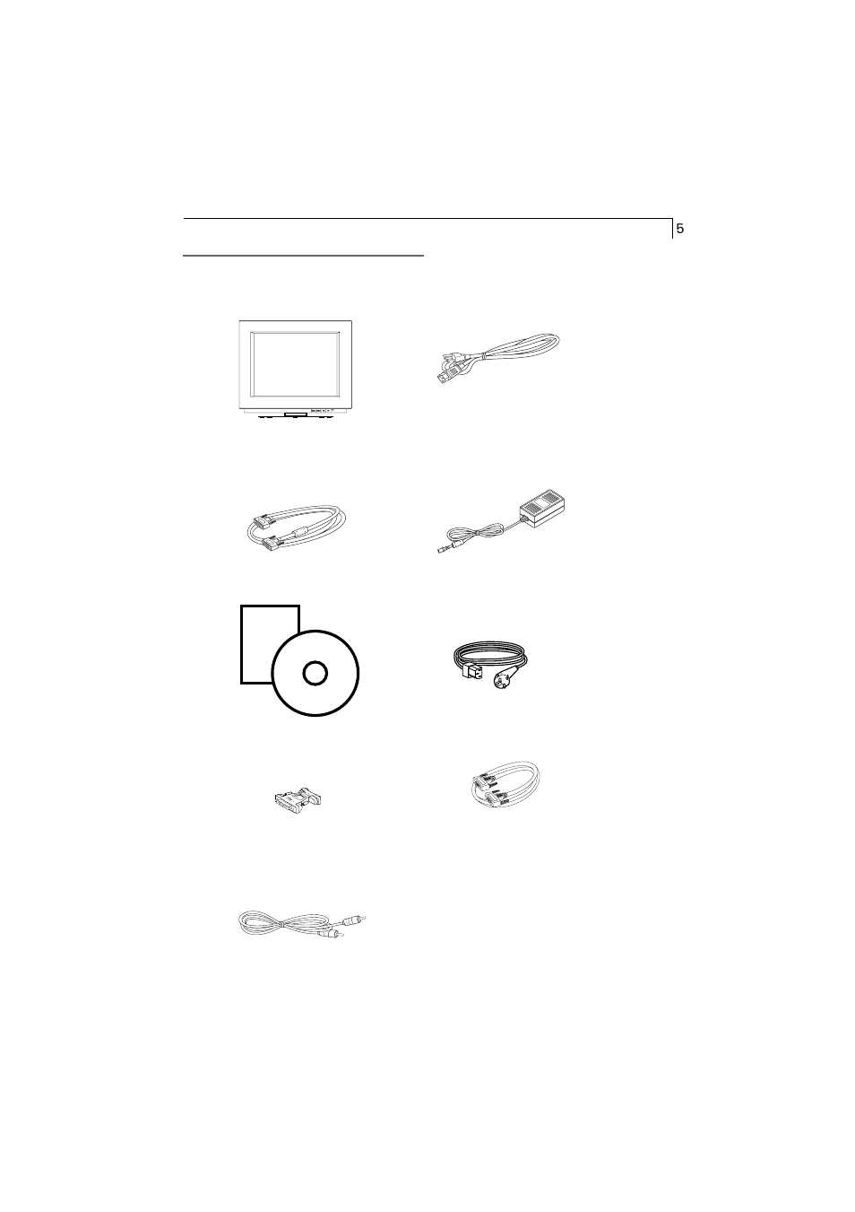 Package overview | Elo TouchSystems 1228L User Manual | Page 6 / 28