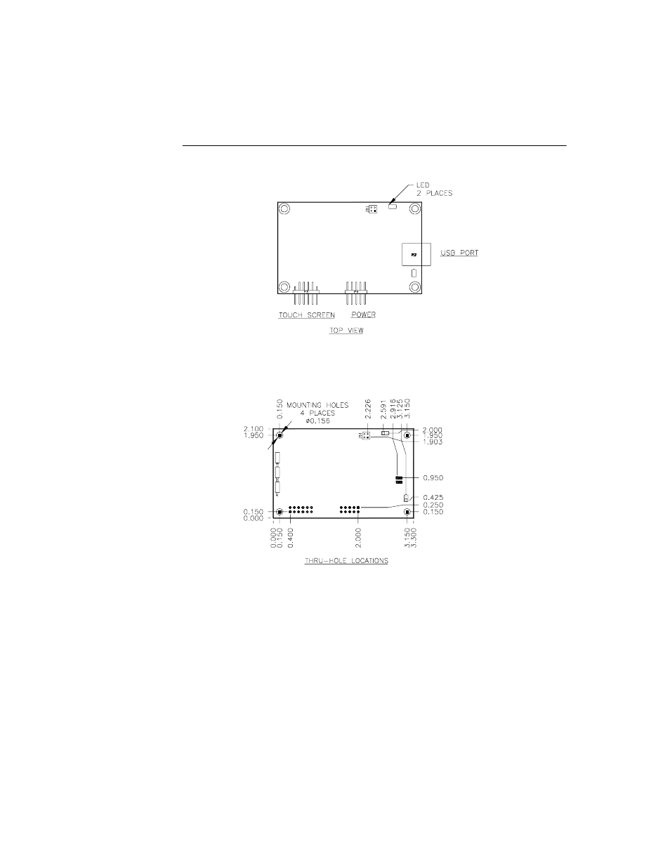 2500u usb controller drawings | Elo TouchSystems Elo IntelliTouch User Manual | Page 81 / 105