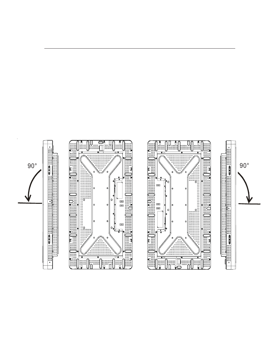 Portrait monitor orientation angle views | Elo TouchSystems 32" LCD Flat Panel TV ET3239L User Manual | Page 13 / 33