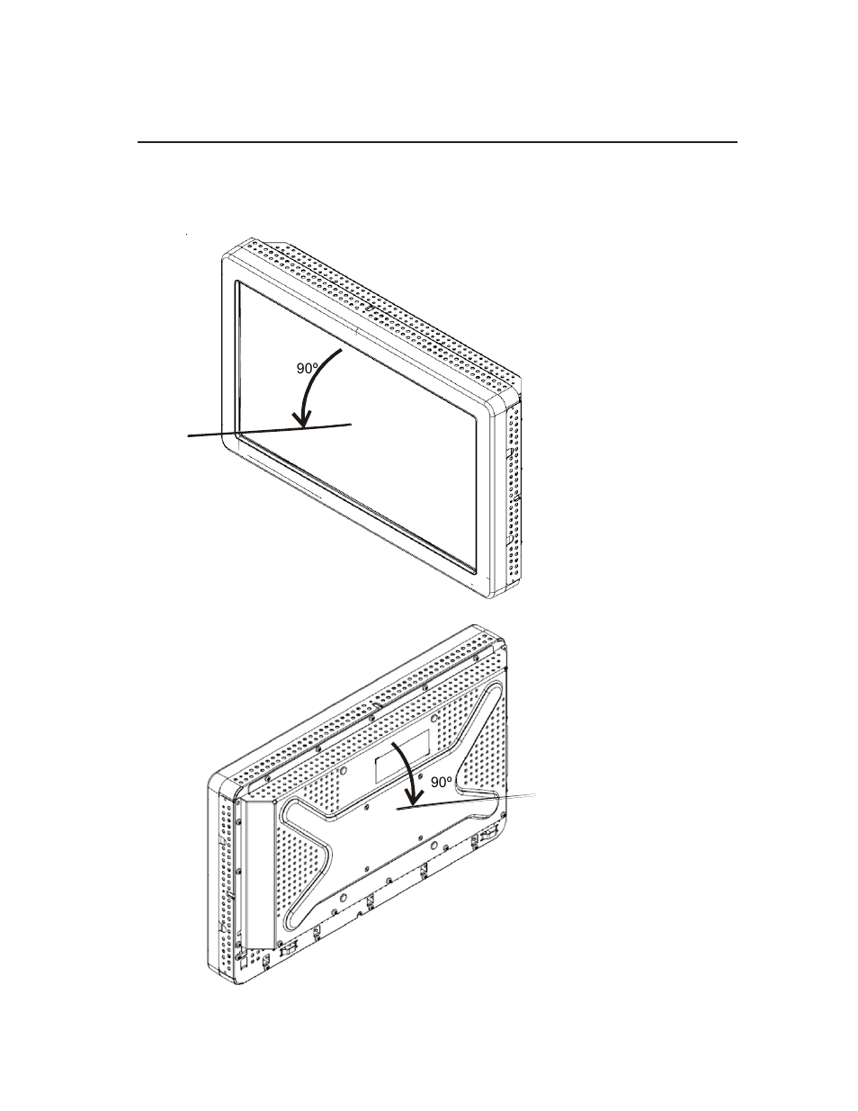 Landscape mounting orientation angle views | Elo TouchSystems ET2039L User Manual | Page 12 / 33