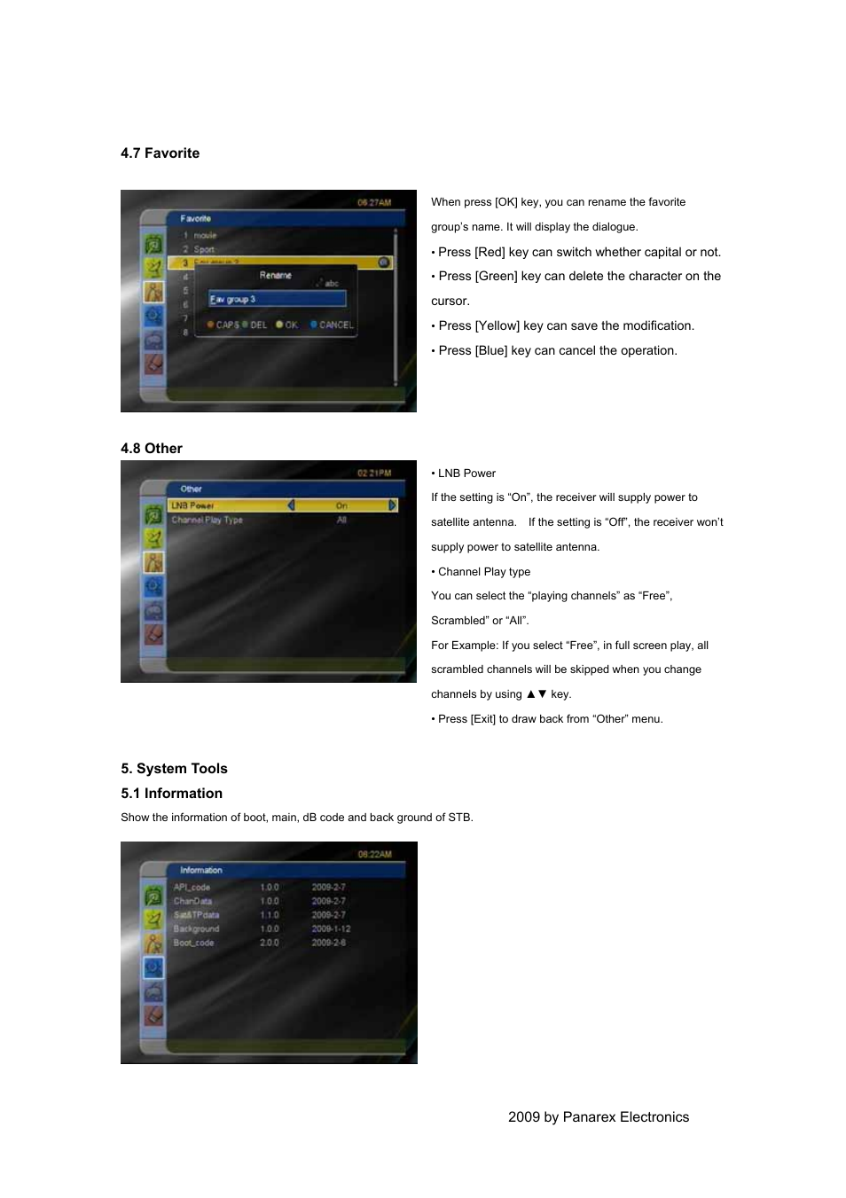 EXPANSYS PANSAT 4500 User Manual | Page 25 / 44