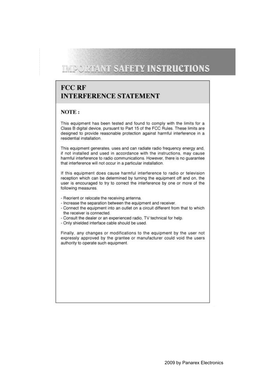 EXPANSYS PANSAT 4500 User Manual | Page 6 / 44