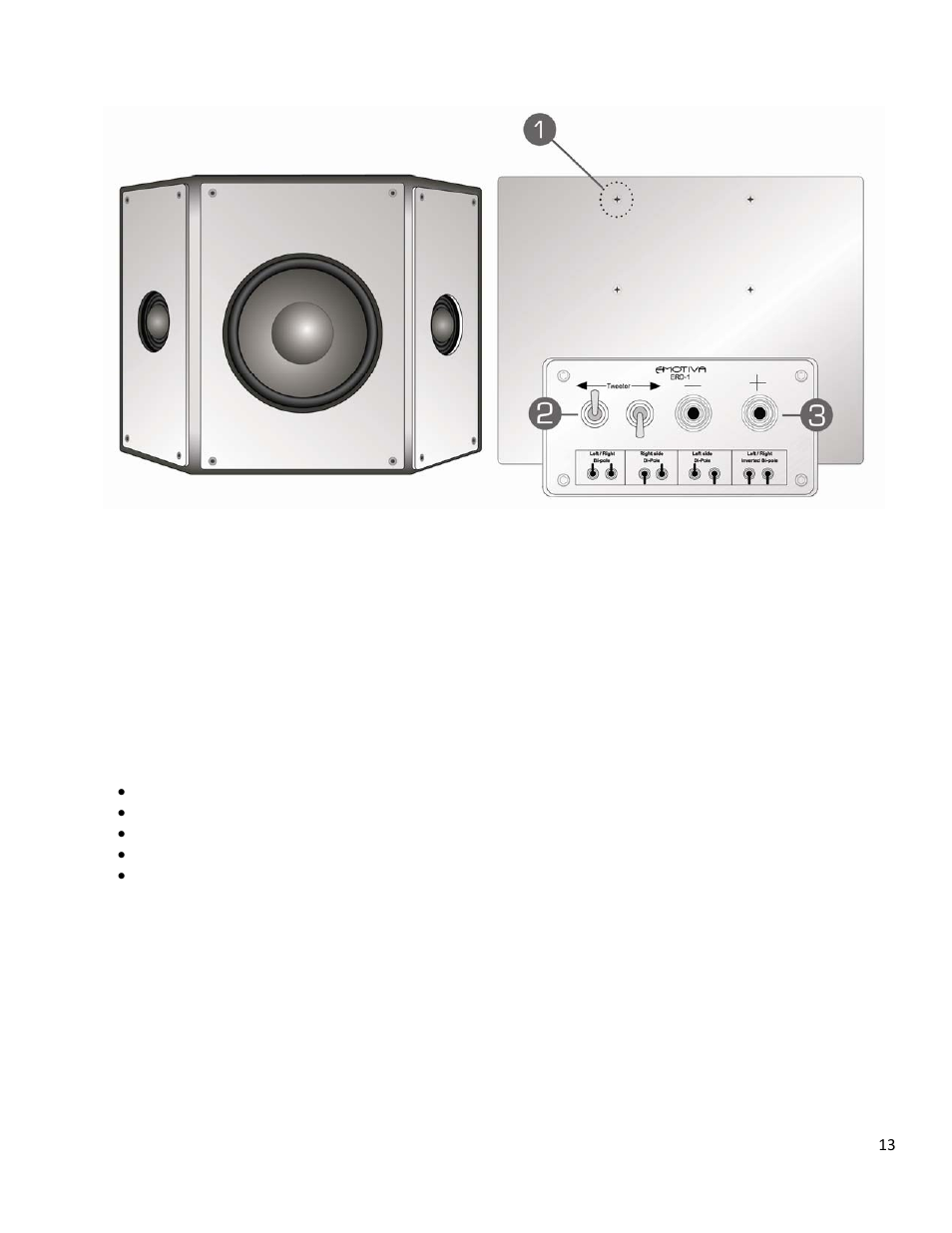 Emotiva ERM-6.2 User Manual | Page 13 / 25