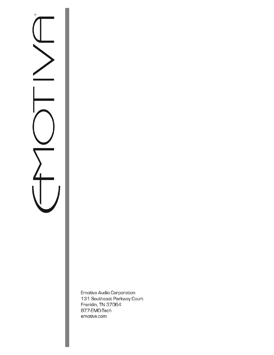 Emotiva ERM-6.2 User Manual | Page 25 / 25