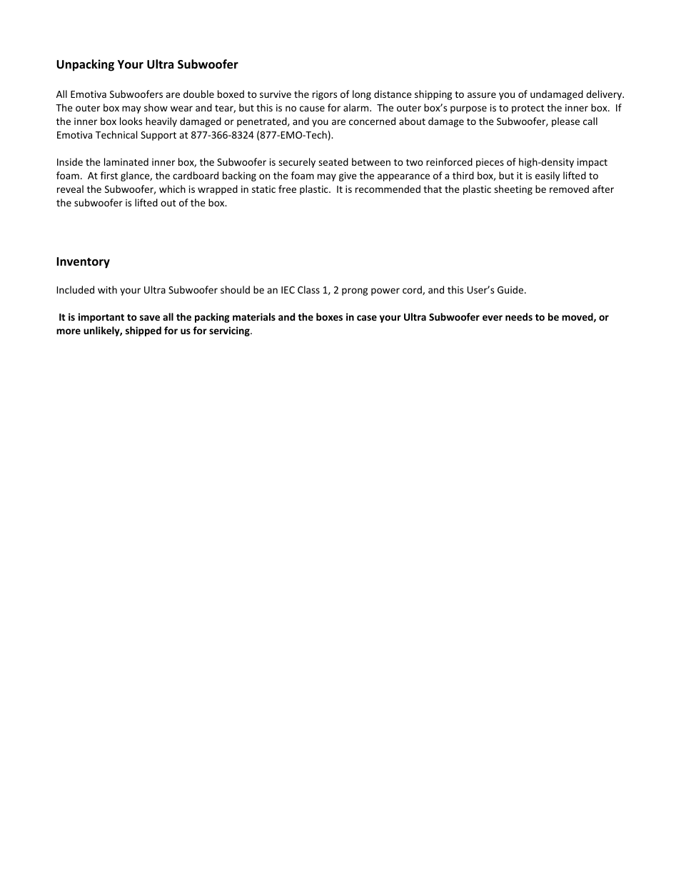 Emotiva 10 User Manual | Page 9 / 21