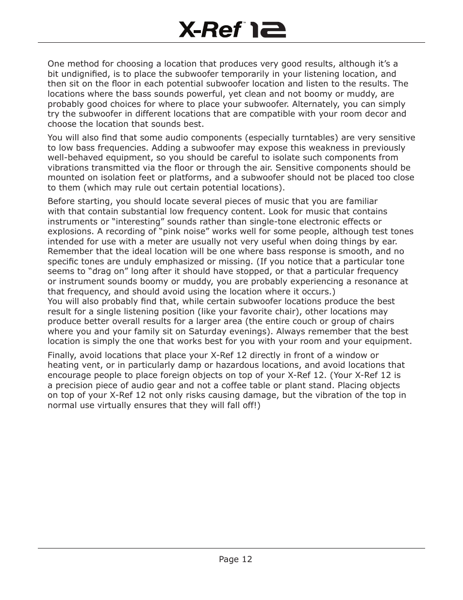 Emotiva X-Ref 12 User Manual | Page 16 / 32