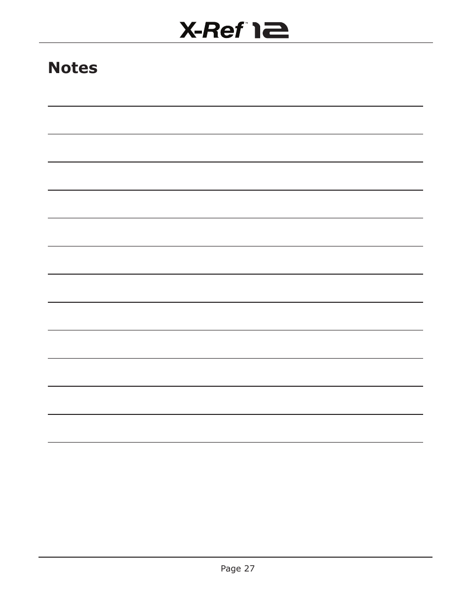 Emotiva X-Ref 12 User Manual | Page 31 / 32