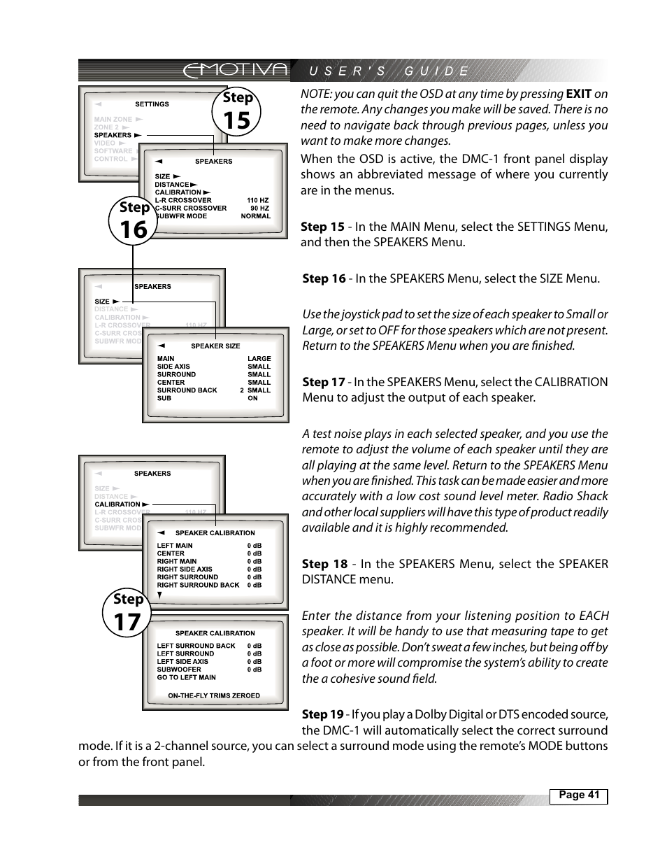 Emotiva DMC-1 User Manual | Page 41 / 96