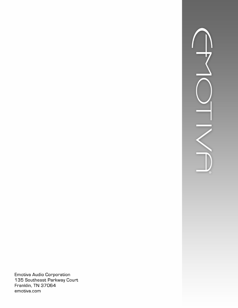 Emotiva A-100 User Manual | Page 24 / 24