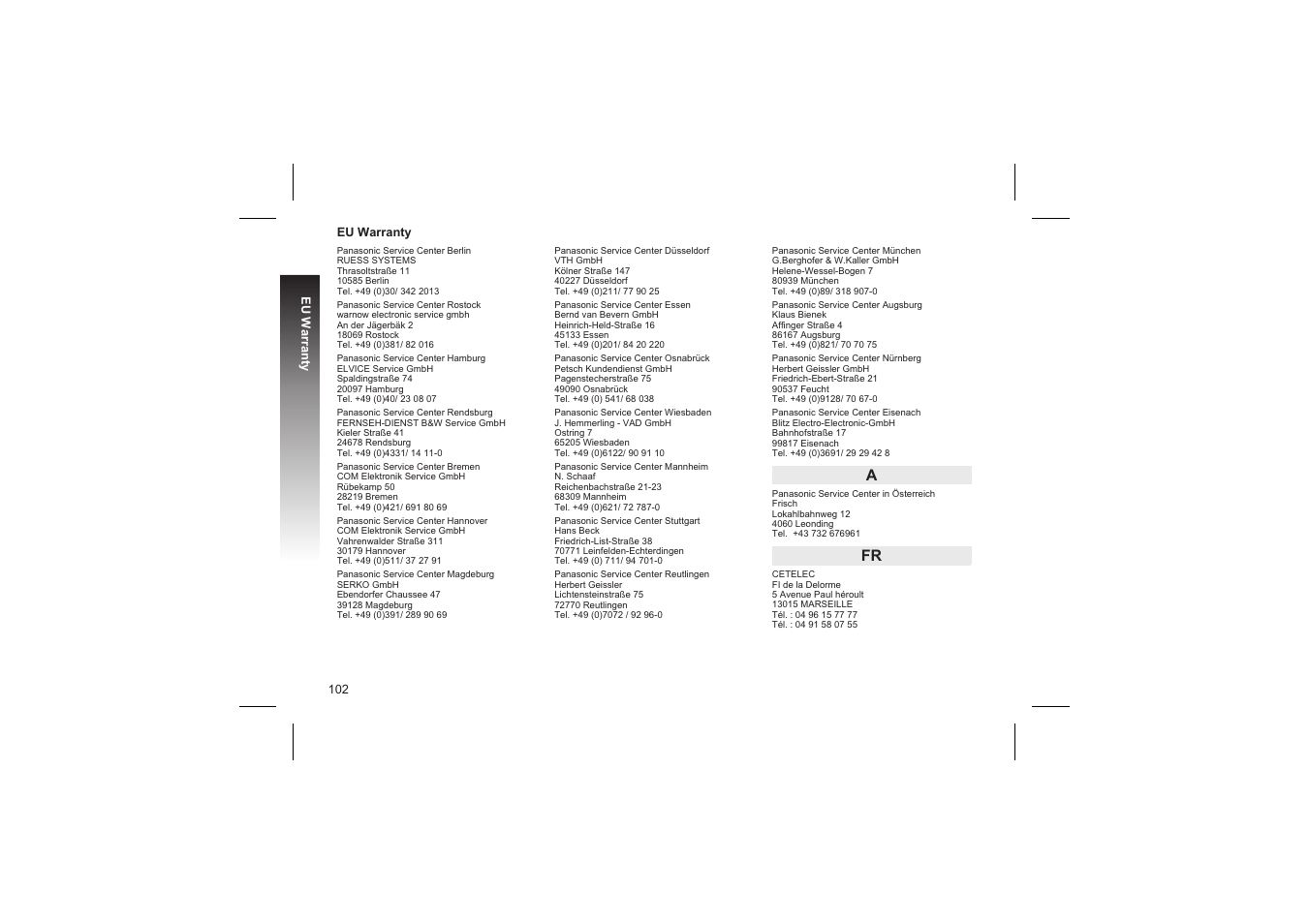 Panasonic GD87 User Manual | Page 100 / 114