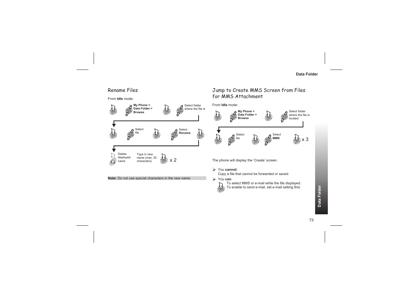Rename files | Panasonic GD87 User Manual | Page 71 / 114