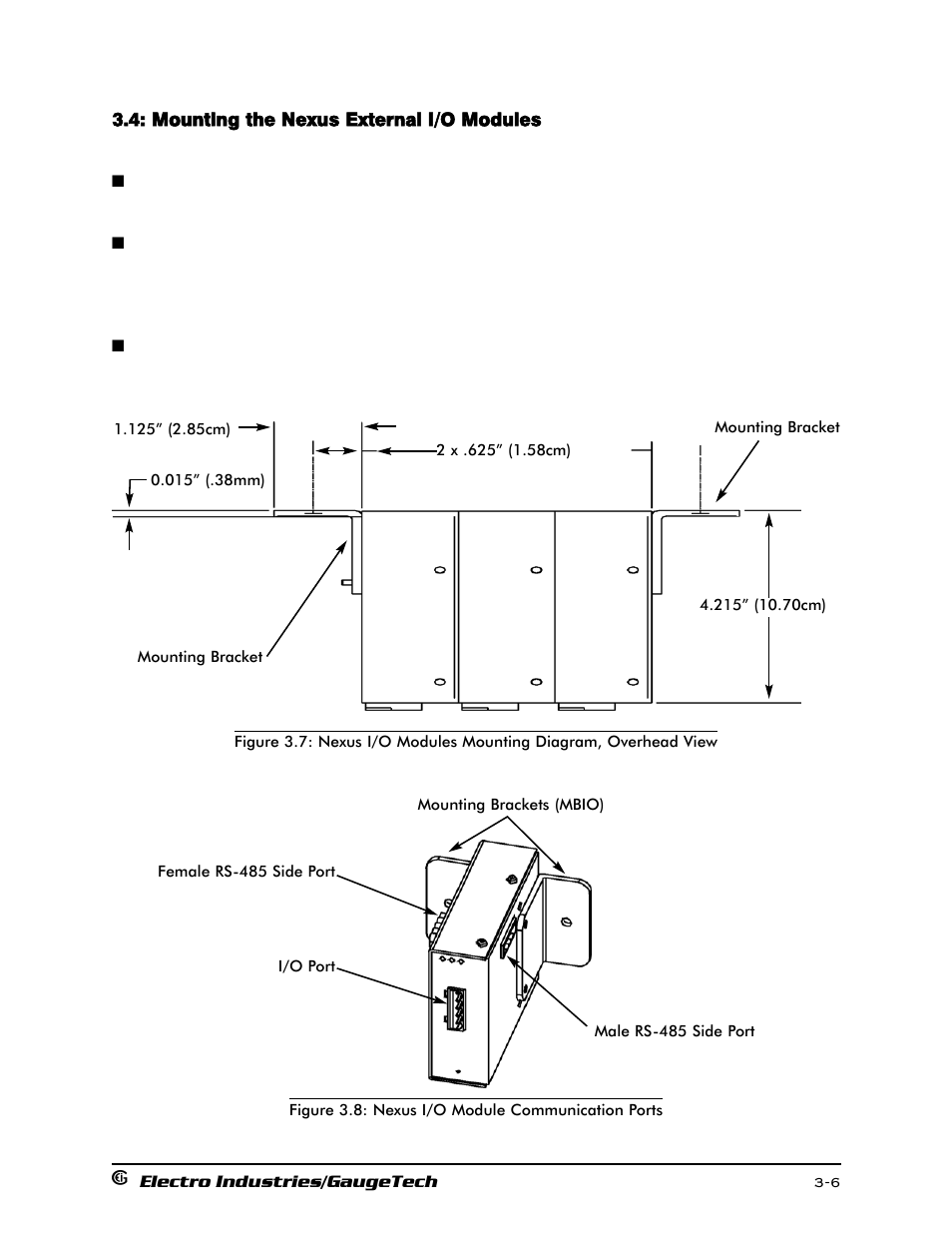 Mounting the nexus external i/o modules | Electro-Voice 1252 User Manual | Page 44 / 154