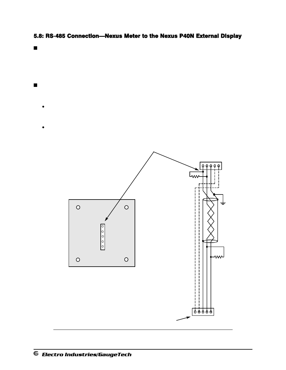 Rs-485 connection - nexus to p40n display | Electro-Voice 1252 User Manual | Page 69 / 154