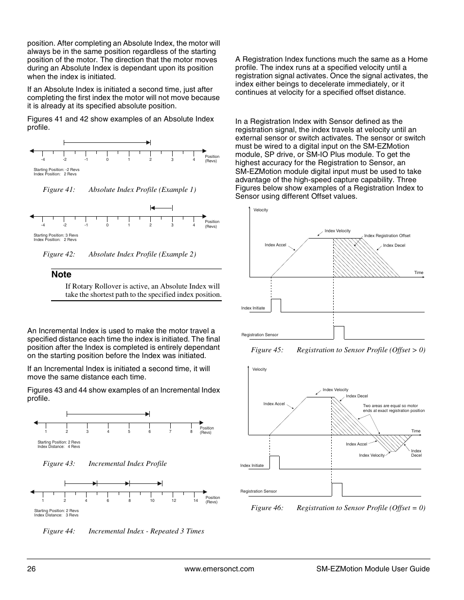 2 incremental index, 3 registration index, 2 incremental index 5.4.3 registration index | 1 registration to sensor | Emerson P/N 400361-00 User Manual | Page 40 / 152