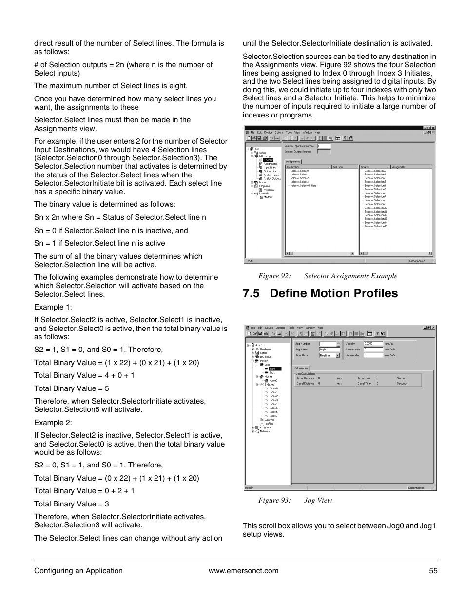 5 define motion profiles, 1 jog view | Emerson P/N 400361-00 User Manual | Page 69 / 152