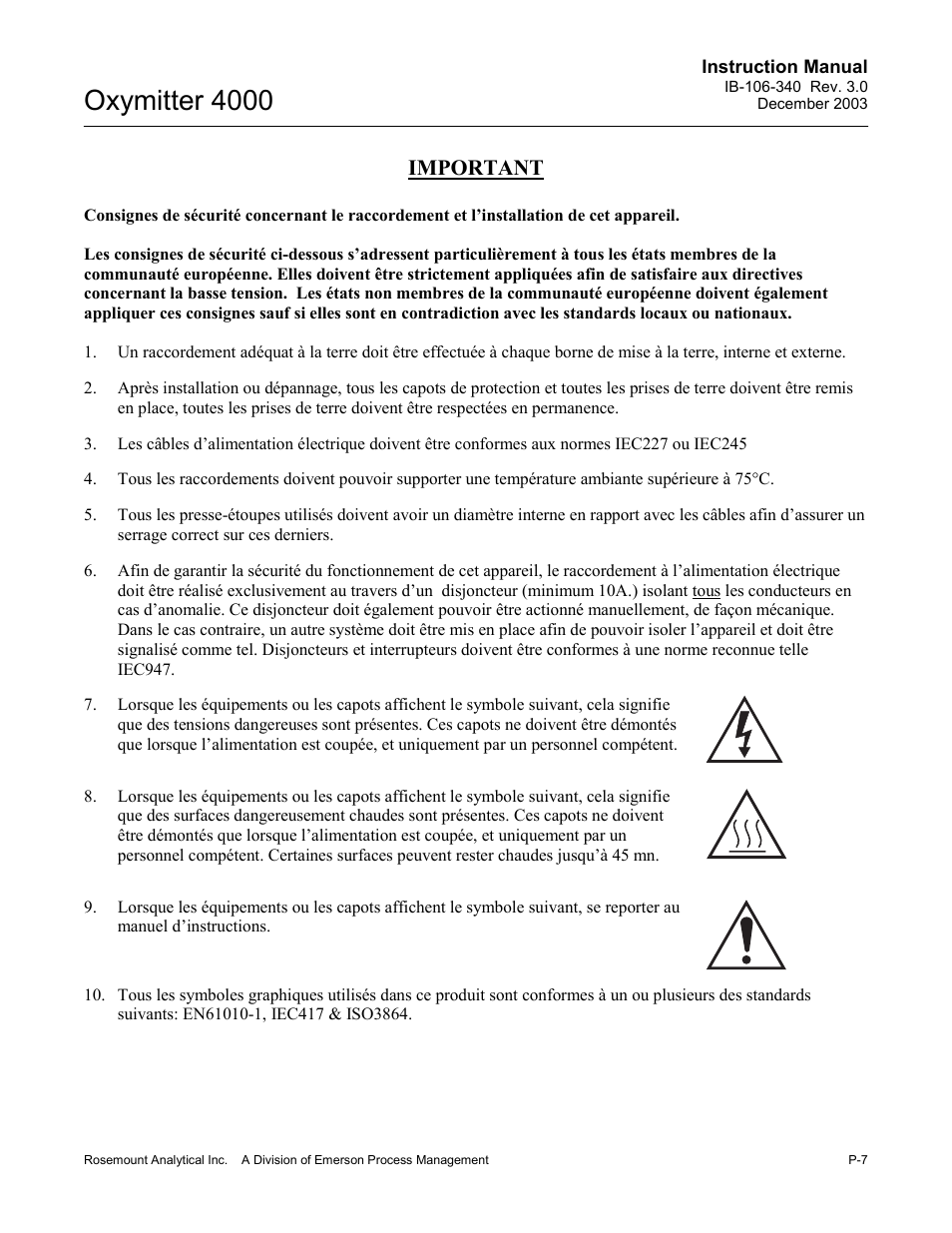 Oxymitter 4000, Important | Emerson OXYMITTER 4000 User Manual | Page 15 / 172