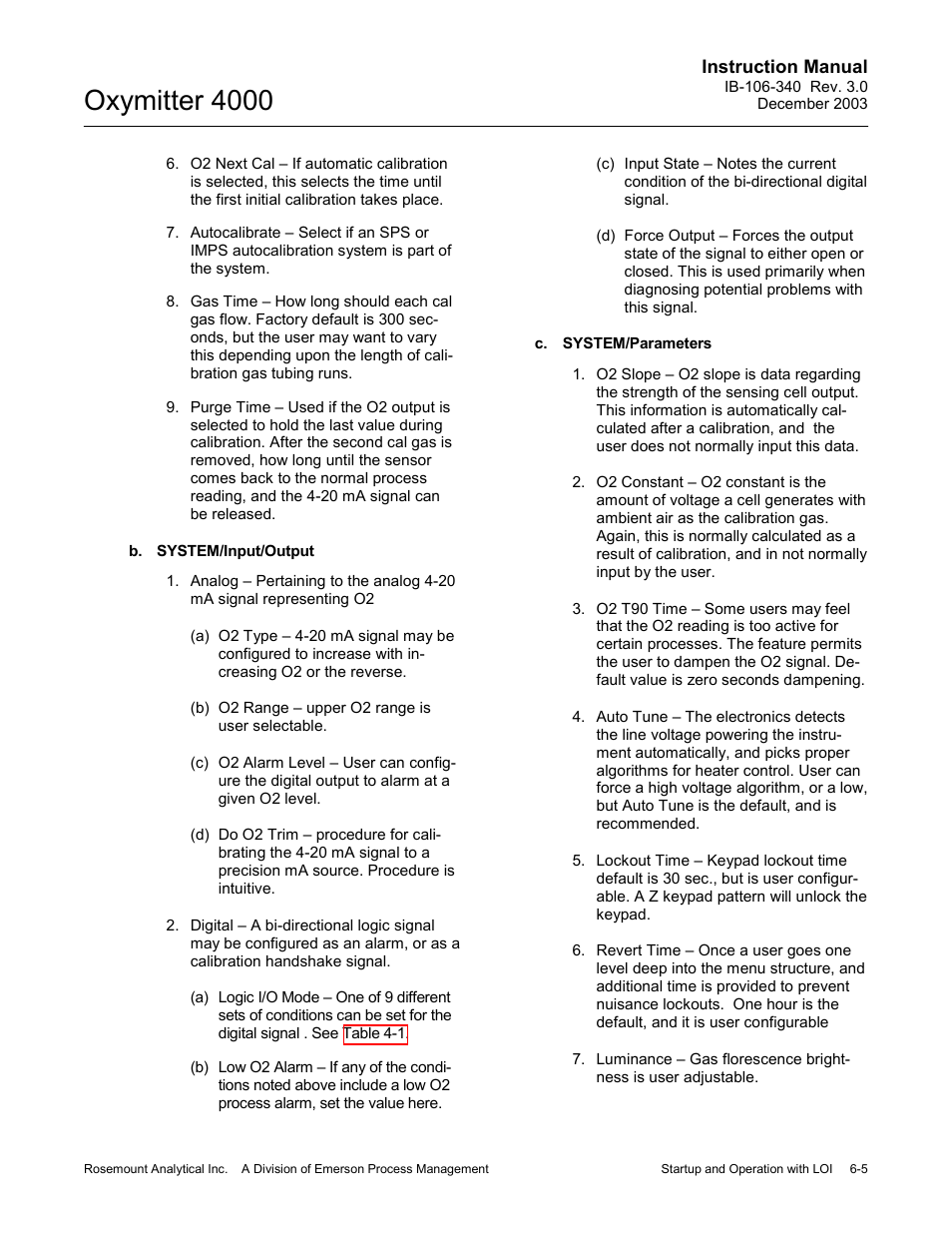 Oxymitter 4000 | Emerson OXYMITTER 4000 User Manual | Page 93 / 172