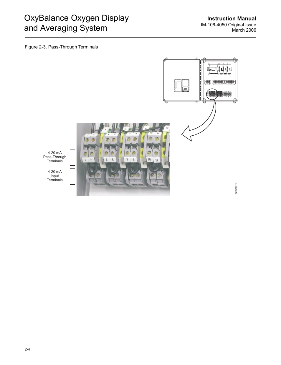 Figure 2-3, Oxybalance oxygen display and averaging system, Instruction manual | Emerson OXYBALANCE IM-106-4050 User Manual | Page 16 / 64