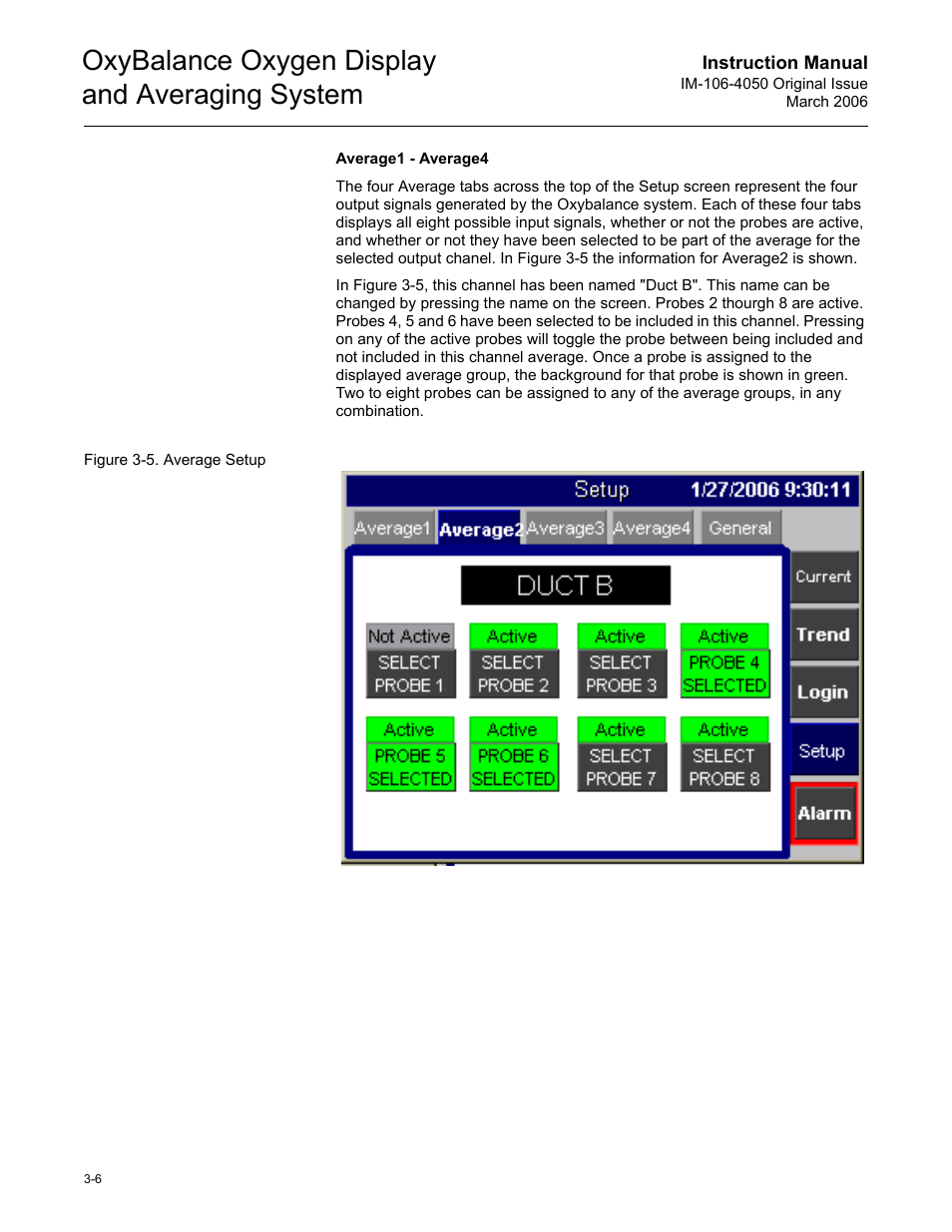 Oxybalance oxygen display and averaging system | Emerson OXYBALANCE IM-106-4050 User Manual | Page 22 / 64