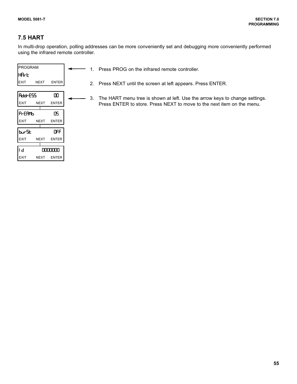 5 hart, Sshh ee, 55gg | Emerson 5081-T User Manual | Page 61 / 98