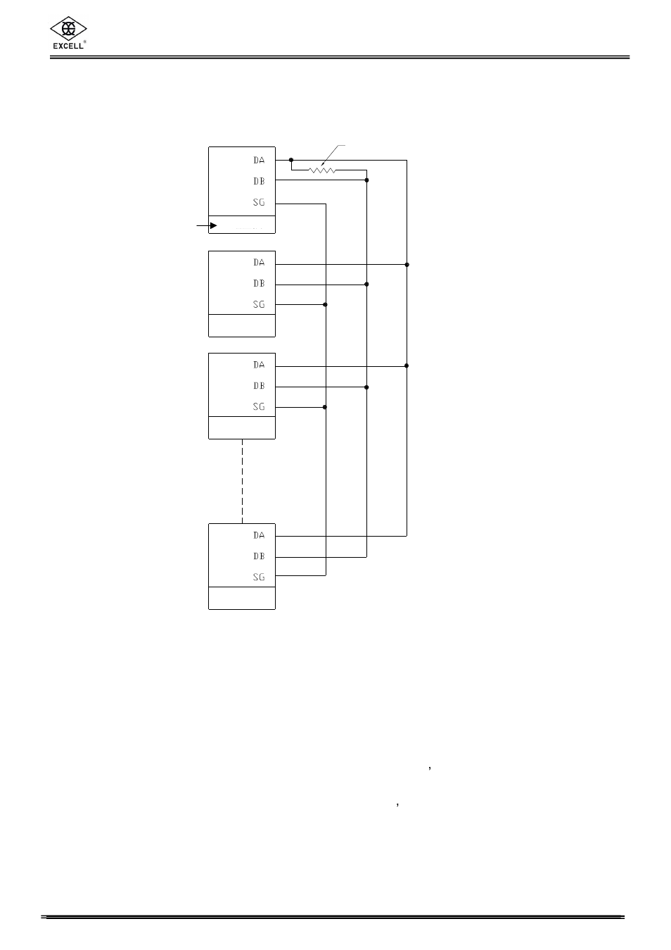 Excell precision co., ltd, 2 connection description (rs485), 4 notice | Excell Precision FM User Manual | Page 26 / 36
