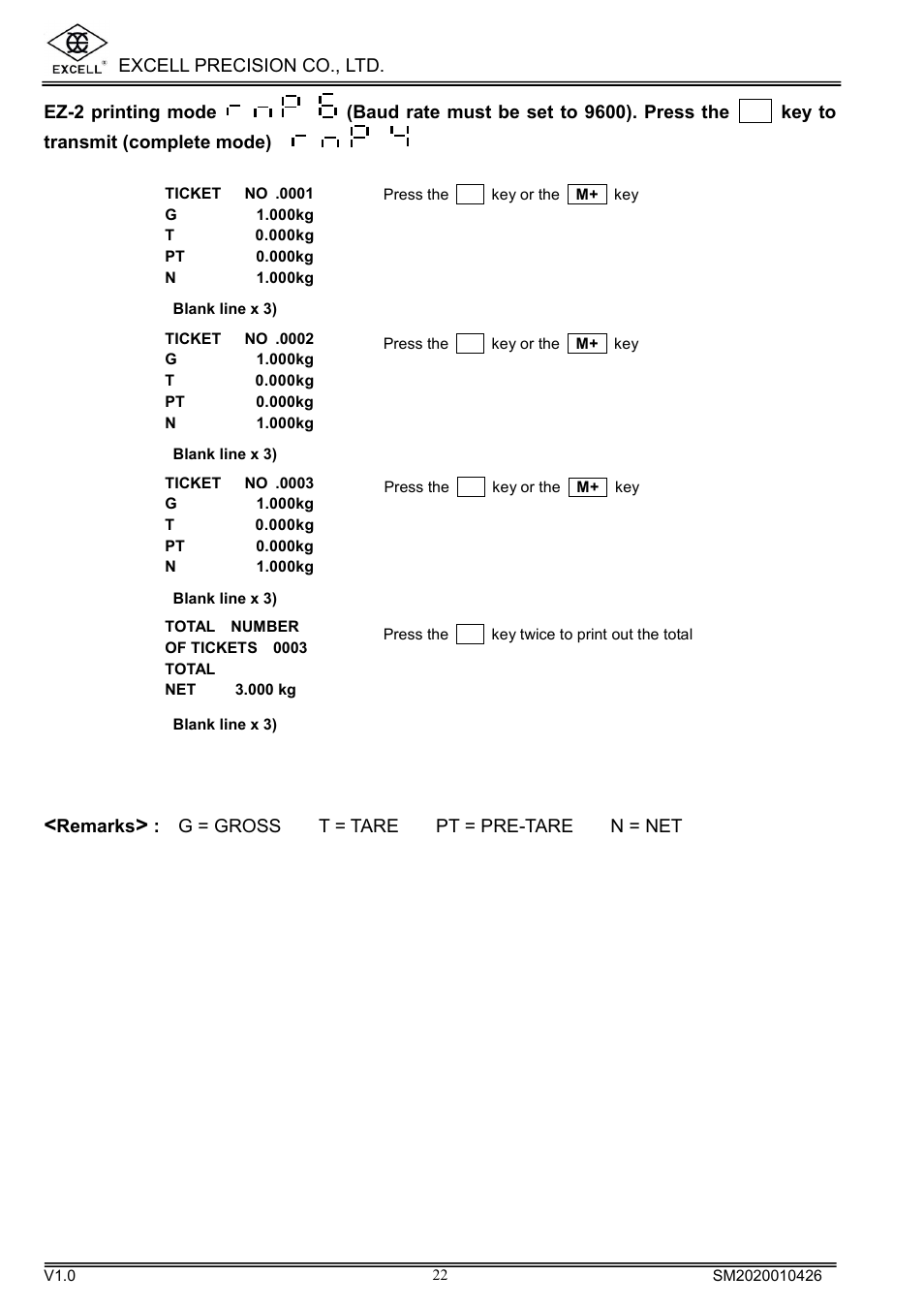 Excell Precision DIGITAL HIGH PRECISION WEIGHING SCALES User Manual | Page 24 / 26