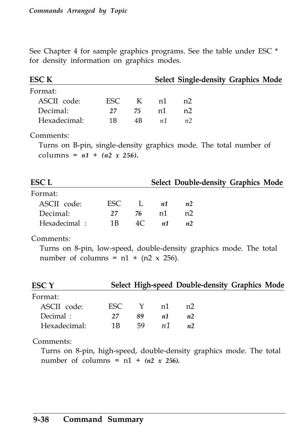 Graphics | Epson 4500 User Manual | Page 289 / 317