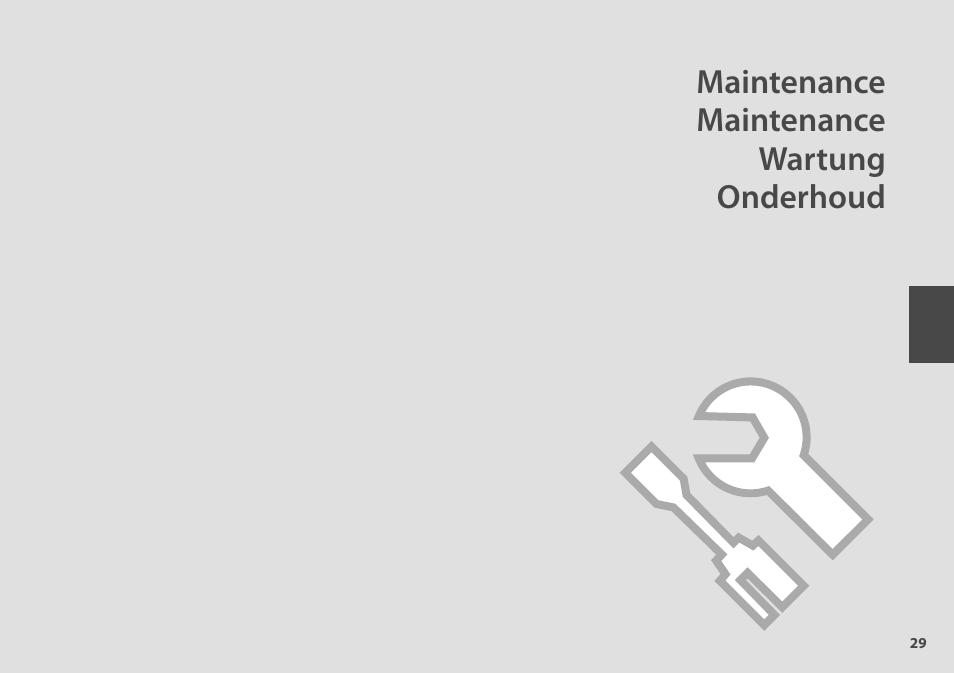 Maintenance, Maintenance wartung onderhoud | Epson Stylus TX210 series User Manual | Page 29 / 52
