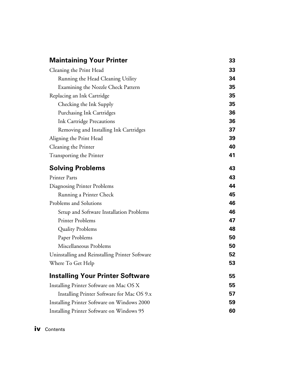 Epson B163A User Manual | Page 4 / 81