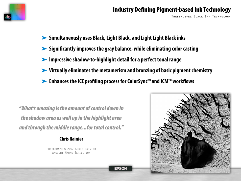 Industry defining pigment-based ink technology | Epson 995 User Manual | Page 27 / 52