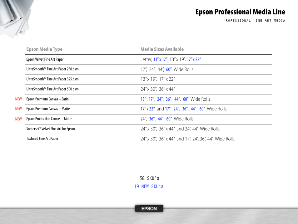 Epson professional media line | Epson 995 User Manual | Page 49 / 52