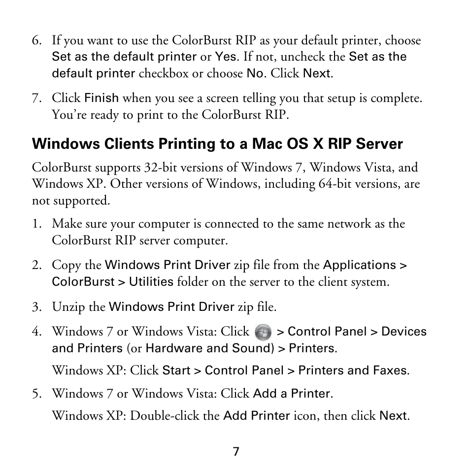 Windows clients printing to a mac os x rip server | Epson 3880 User Manual | Page 8 / 14