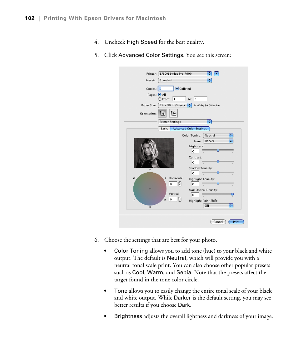 Epson STYLUS 7900 User Manual | Page 102 / 238