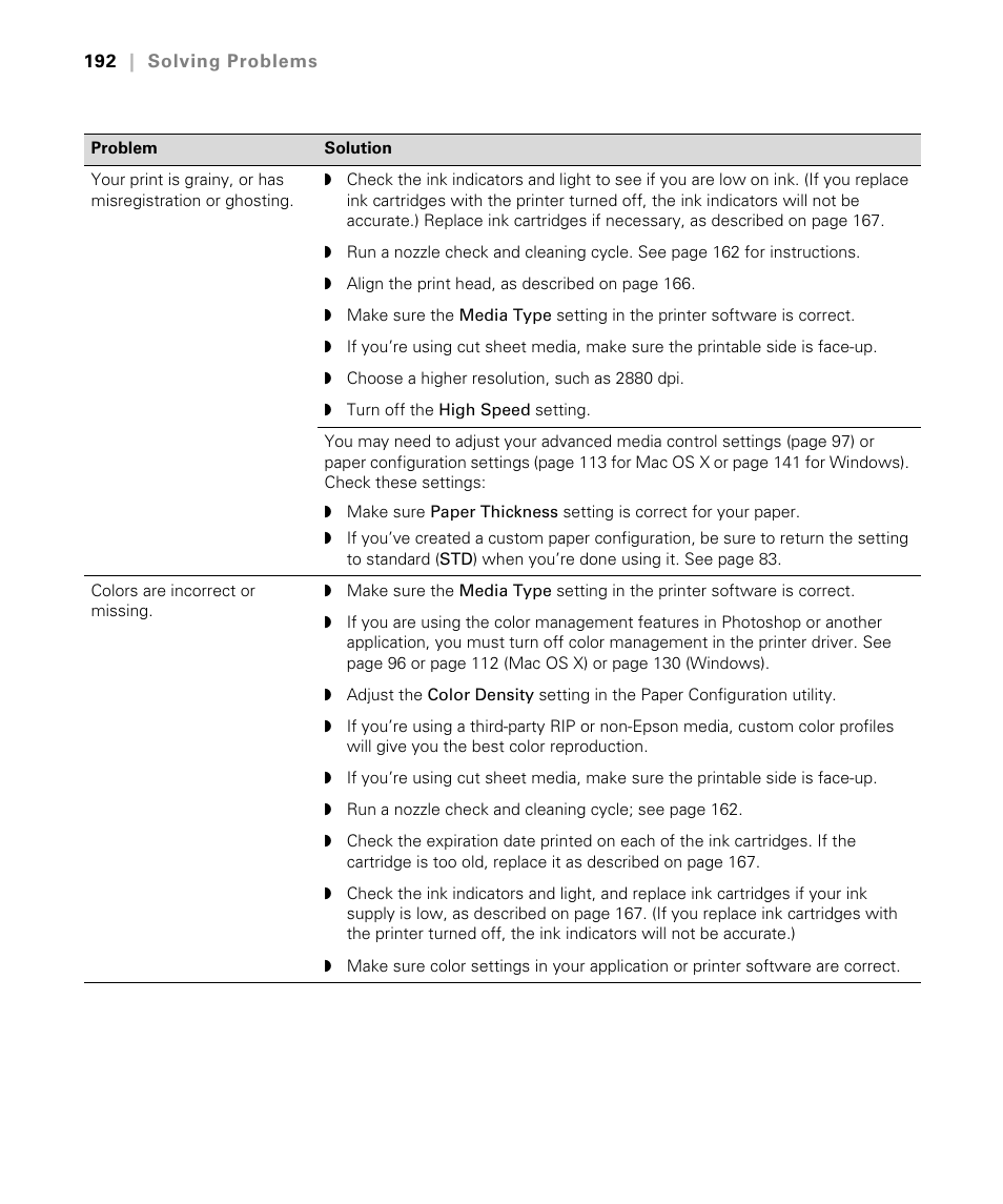 Epson STYLUS 7900 User Manual | Page 192 / 238