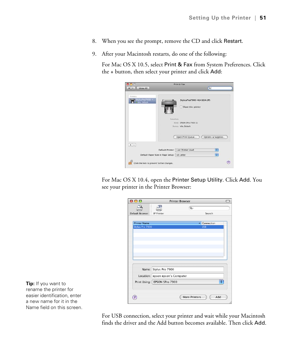 Epson STYLUS 7900 User Manual | Page 51 / 238