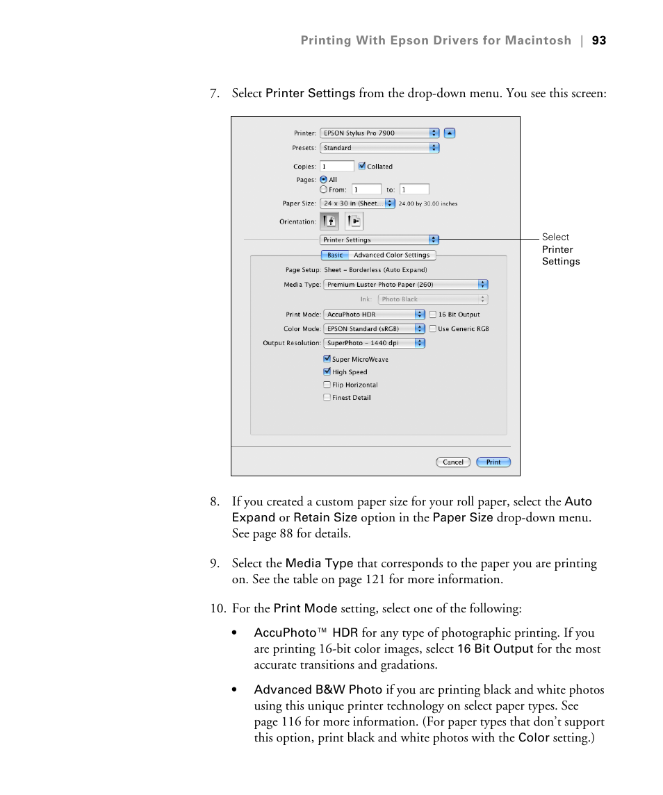Epson STYLUS 7900 User Manual | Page 93 / 238