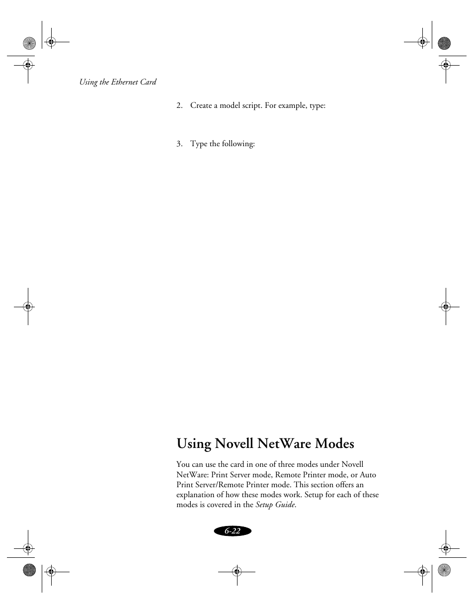 Using novell netware modes | Epson 850N User Manual | Page 124 / 179