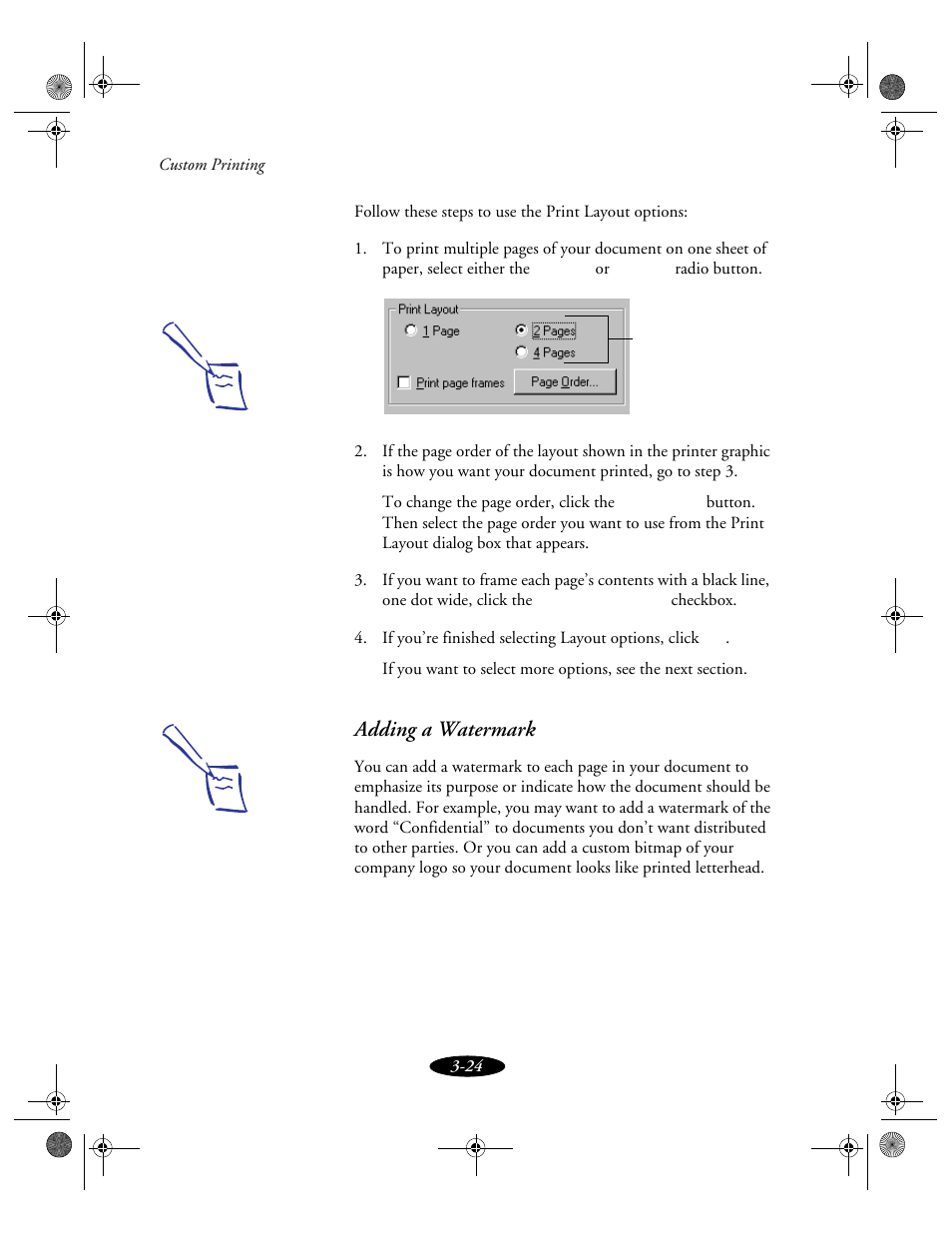 Adding a watermark | Epson 850N User Manual | Page 61 / 179