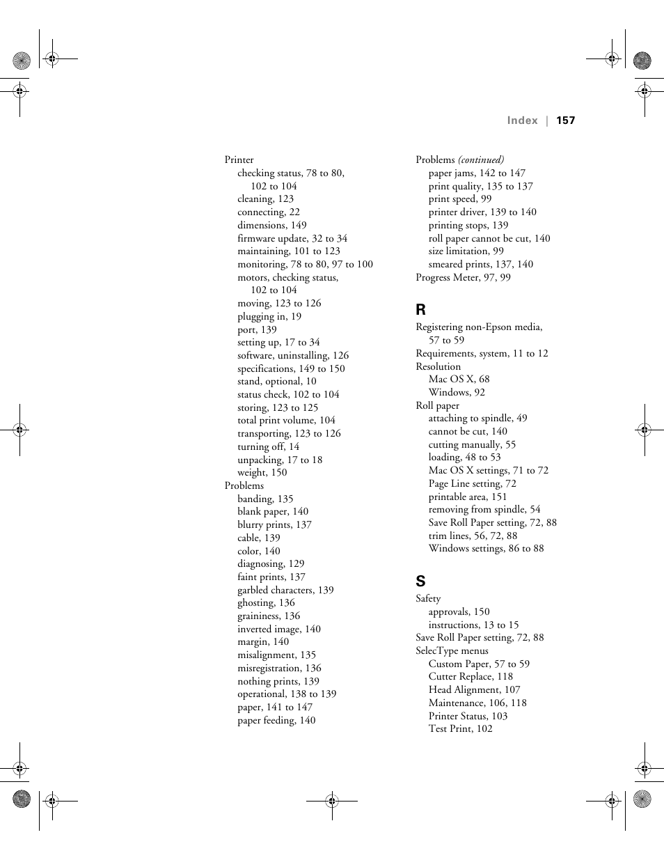 Epson PRO 4800 User Manual | Page 157 / 160