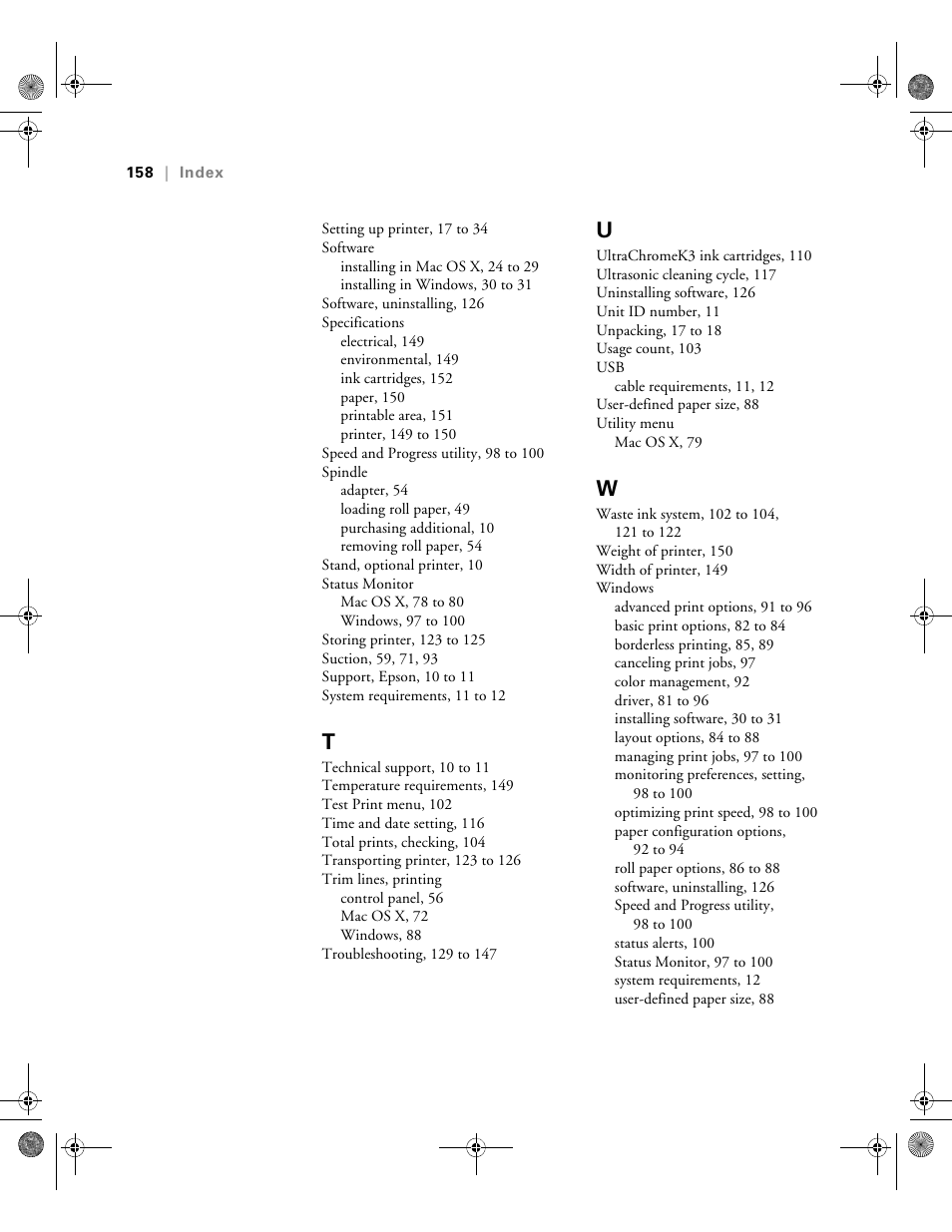 Epson PRO 4800 User Manual | Page 158 / 160