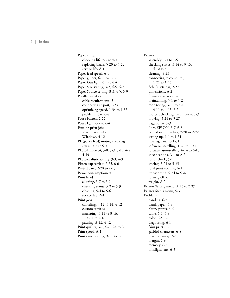 Epson 10600 User Manual | Page 181 / 183
