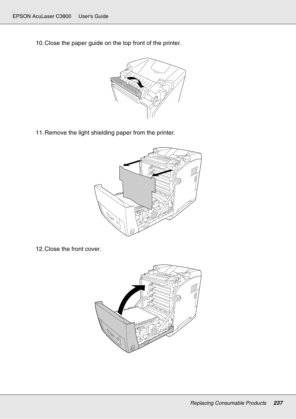 Epson ACULASER C3800 User Manual | Page 237 / 302