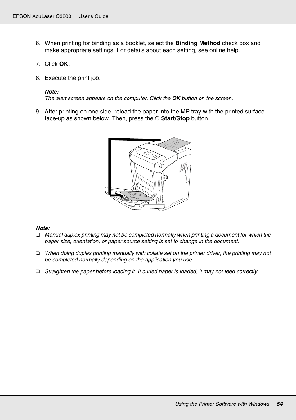 Epson ACULASER C3800 User Manual | Page 54 / 302