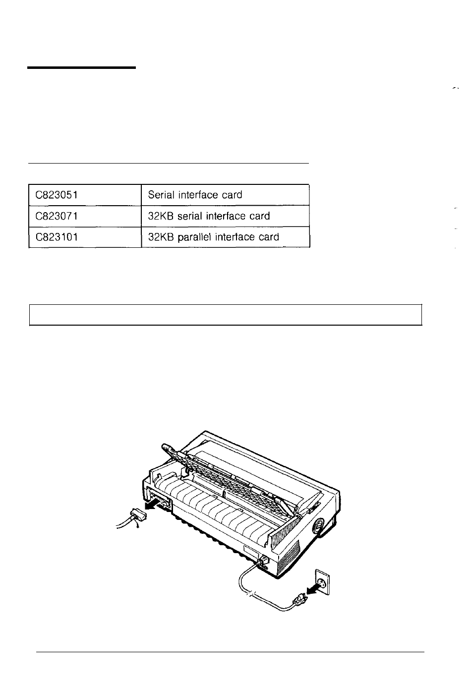 Interface card, Installing an interface card | Epson 1170 User Manual | Page 95 / 159