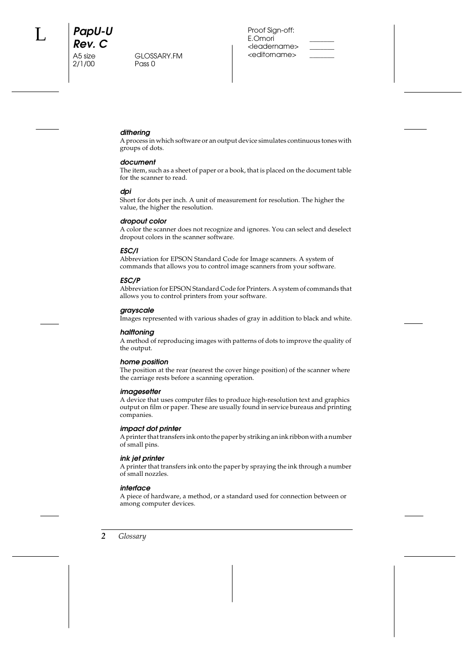 Papu-u rev. c | Epson GT-7000 User Manual | Page 110 / 120