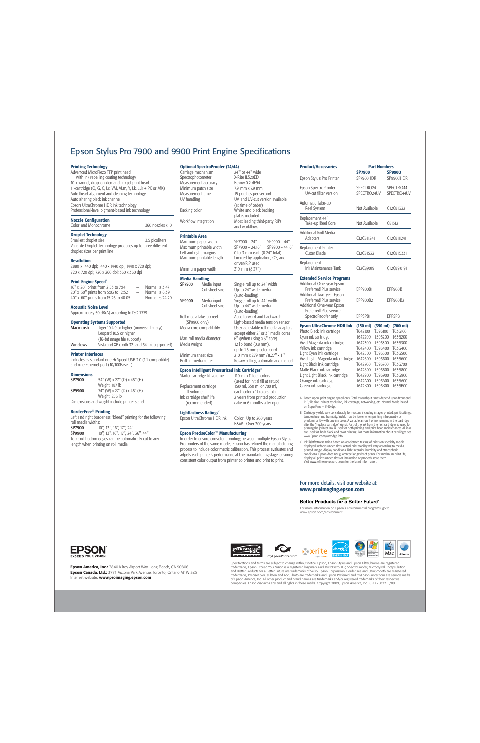 Epson STYLUS 9900 User Manual | Page 8 / 8